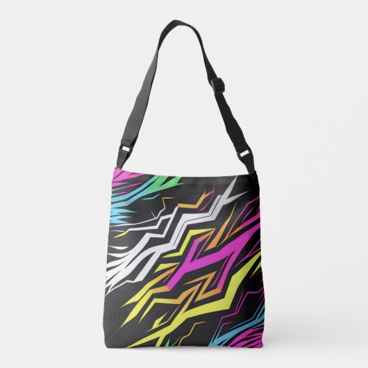 Sac Ajustable Rayures de néon Abstraites (Dos)