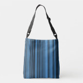 Sac Ajustable Rayures Noir Bleu (Dos)