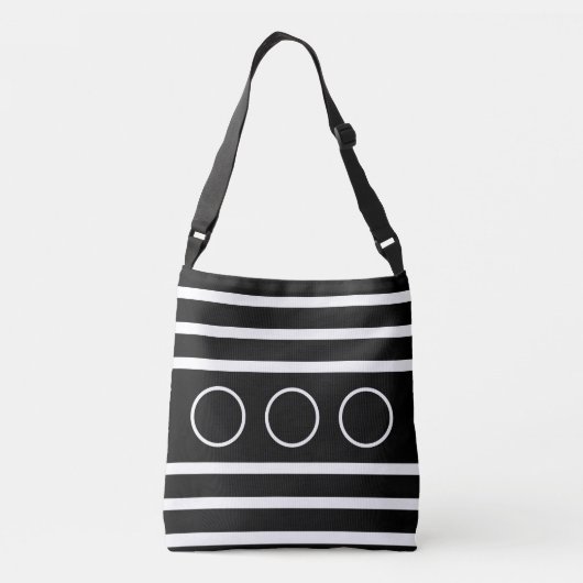Sac Ajustable Rayures noires et blanches (Dos)