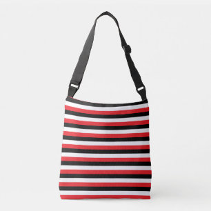 Sac Ajustable Rayures rouges blanches noires