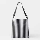 Sac Ajustable Rayures verticales noires et blanches classiques (Dos)