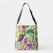 Sac Ajustable Récolte de légumes et d'herbes sur le blanc (Dos)