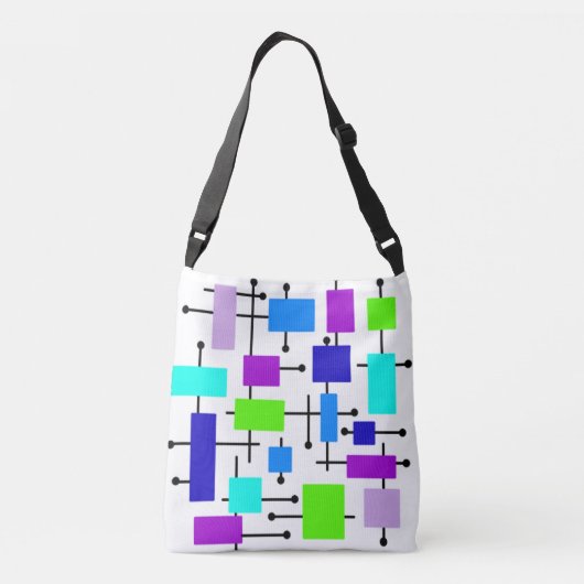 Sac Ajustable Rectangles atomiques cool (Dos)