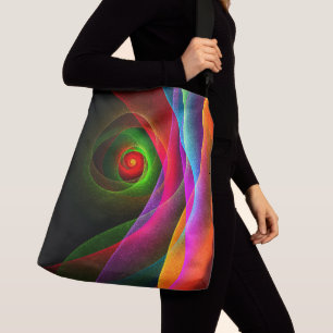 Sac Ajustable Red Green Orange Modern Abstrait Art Motif #22