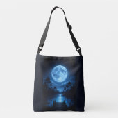 Sac Ajustable Reflet esthétique de la forêt au clair de lune cél (Dos)