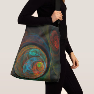 Sac Ajustable Renaissance Bleu Abstrait Art Corps croisé