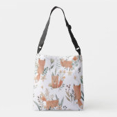 Sac Ajustable Renards dans les prés : Aquarelle transparente (Dos)
