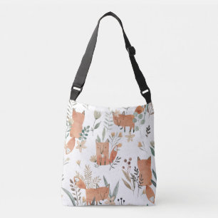 Sac Ajustable Renards dans les prés : Aquarelle transparente