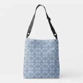 Sac Ajustable Répétition abstraite florale bleu pastel (Dos)