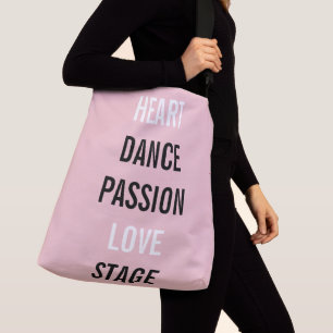 Sac Ajustable Répétition d'accessoires pour danseur rose