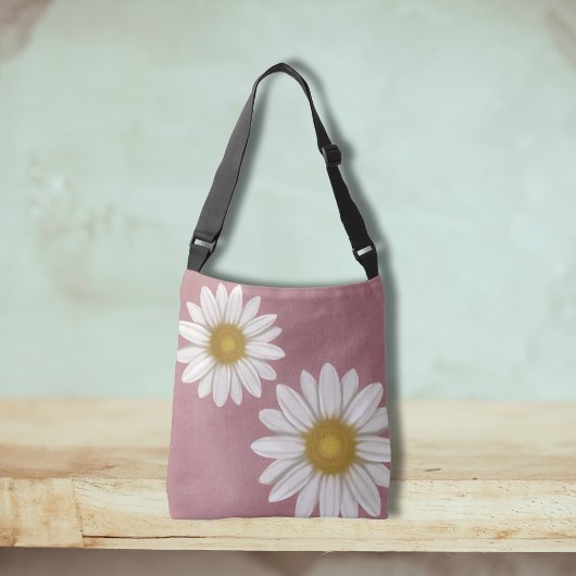 Sac Ajustable Ressort Rosy Rose Daisy Levé à la main