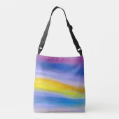 Sac Ajustable Résumé abstrait violet et rayon doré (Dos)
