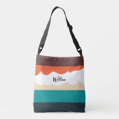 Sac Ajustable Rétro Abstrait Minimal Script Bloqué par Couleur (Dos)