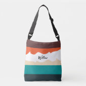 Sac Ajustable Rétro Abstrait Minimal Script Bloqué par Couleur (Devant)