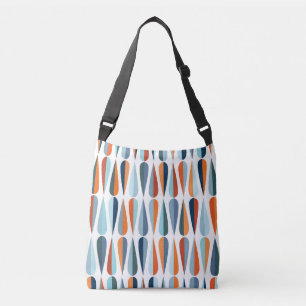 Sac Ajustable Rétro du milieu du siècle, goutte forme motif.