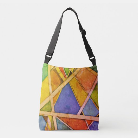 Sac Ajustable Rétro géométrique coloré (Devant)