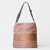 Sac Ajustable rétro motif floral de gradient. Nom (Dos)