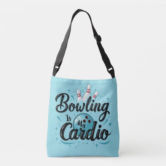 Sac Ajustable Retro Neon "Bowling Is My Cardio" Funny Bowling (Dos)