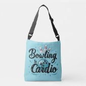 Sac Ajustable Retro Neon "Bowling Is My Cardio" Funny Bowling (Devant)