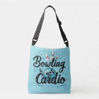 Retro Neon "Bowling Is My Cardio" Funny Bowling