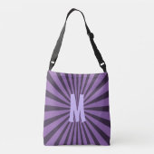 Sac Ajustable Retro Rays noir transparent + votre idée (Dos)