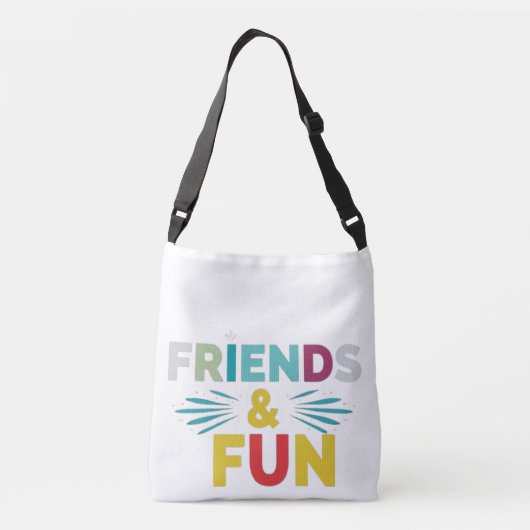 Sac Ajustable Rires garanties - Multicolor "Friends & Fun" (Dos)
