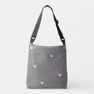 Sac Ajustable robin et motif de neige