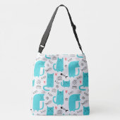 Sac Ajustable Robin Oeuf Bleu Cute Chat Motif (Dos)