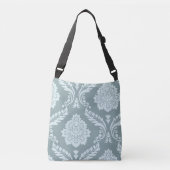 Sac Ajustable Rococo Damask Art I Duck Egg Blue+Teal (Devant)