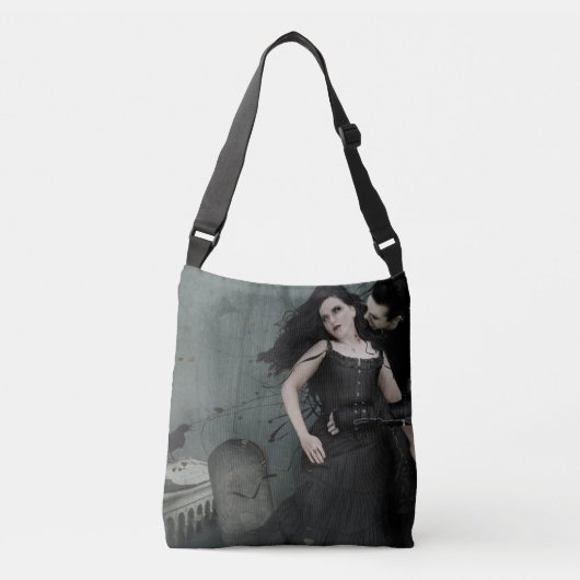 Sac Ajustable Romance du coeur noir (Devant)