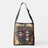 Sac Ajustable Romance Sombre Crânes de Sucre (Dos)