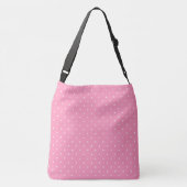 Sac Ajustable rose avec points blancs (Dos)