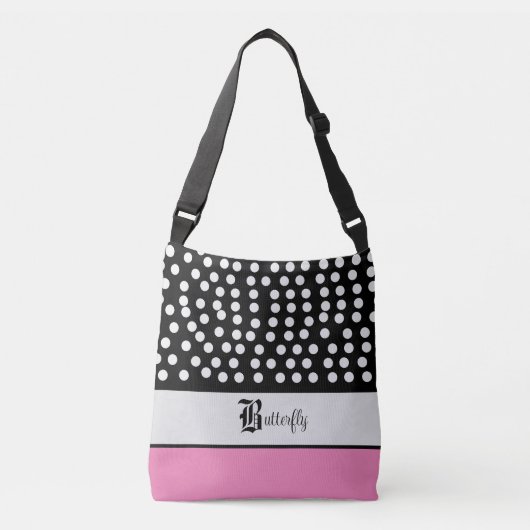 Sac Ajustable Rose Et Noir (Devant)