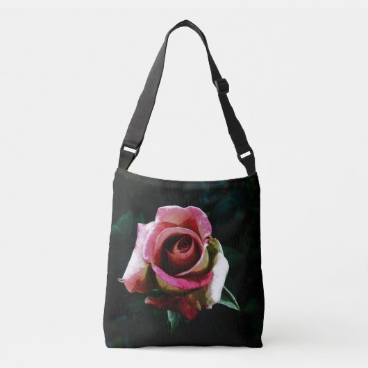 Sac Ajustable Rose rouge peinte à l'huile (Devant)