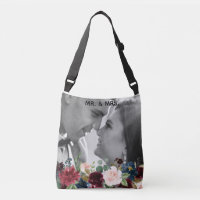 Rose saumon Bourgogne Fleurs Élégant Photo Mr & Mr