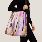 Sac Ajustable Rose, violet et orange abstrait (De près)
