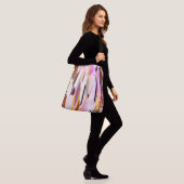Sac Ajustable Rose, violet et orange abstrait (Sur le modèle)