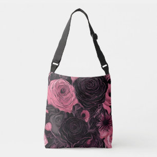 Sac Ajustable Roses romantiques roses et noirs gothiques