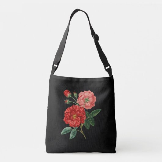 Sac Ajustable Roses rouges en noir (Dos)