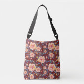 Sac Ajustable Roses, sans soudure, motif arrière - plan rouge (Devant)
