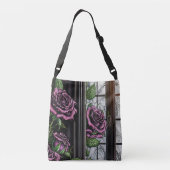 Sac Ajustable Roses violets près de la fenêtre - style gothique (Dos)