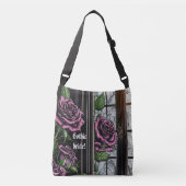 Sac Ajustable Roses violets près de la fenêtre - style gothique (Devant)