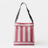 Sac Ajustable Rouge cerise avec rayures blanches (Dos)