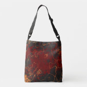 Sac Ajustable Rouge, gris et orange Abstrait (Dos)