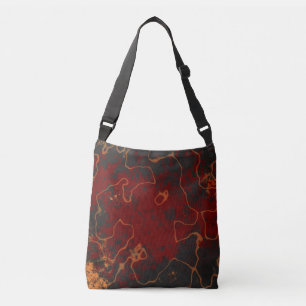 Sac Ajustable Rouge, gris et orange Abstrait