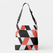 Sac Ajustable Rouge-noir, moderne, tendance, conception géométri (Dos)