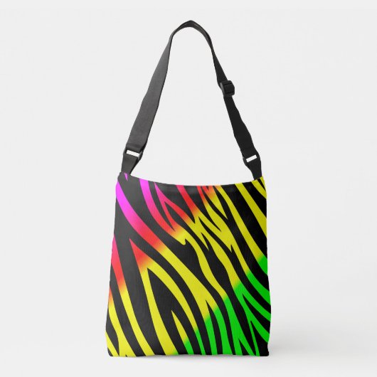 Sac Ajustable Rouge vert et jaune poster de animal (Devant)
