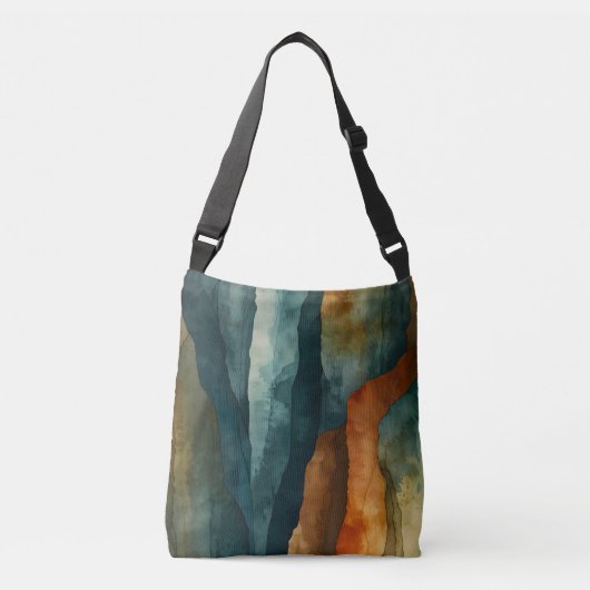 Sac Ajustable Rouille et Turquoise (Devant)