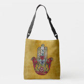 Sac Ajustable Ruby Pomegranate Heart Red Bird Hamsa (Dos)