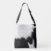 Sac Ajustable Sacoche de carrosserie en papier noir et blanc (Dos)